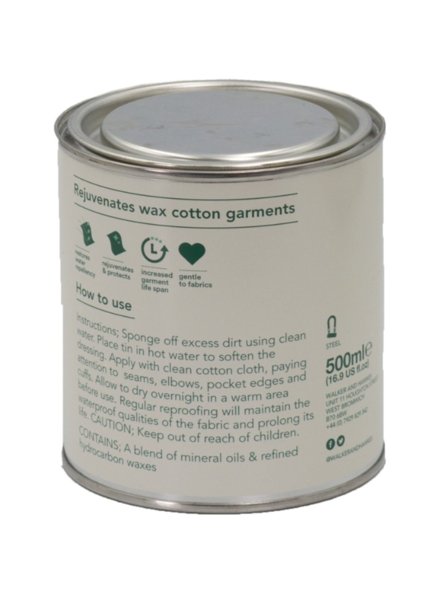 Pleje til oilskin, voks 500 ml