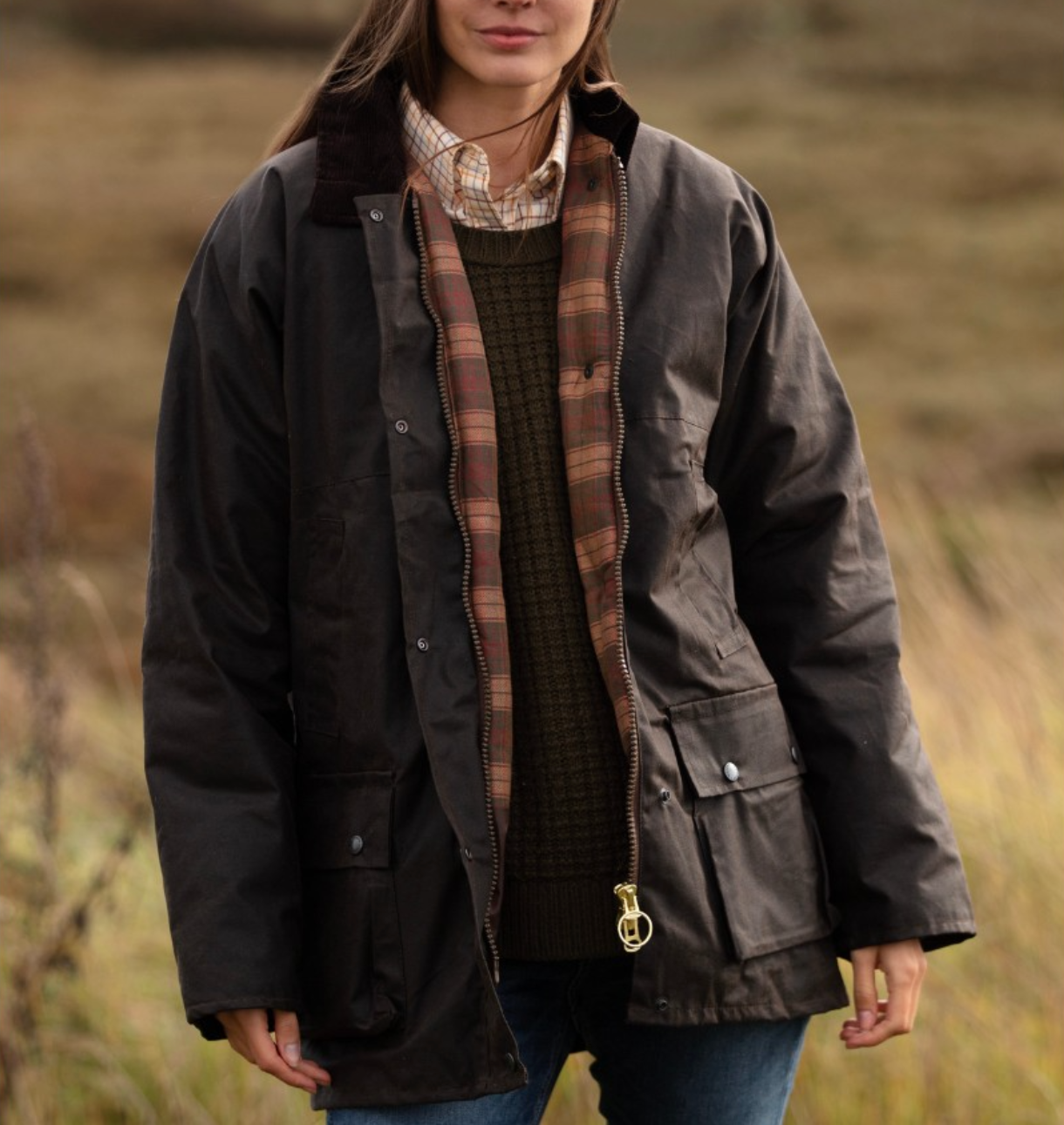 Oilskin jakke, dame